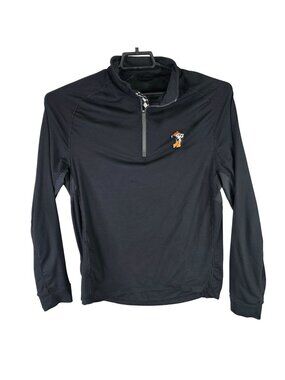 Mens Levelwear Black 1/4 Zip Pullover OSU Pistol Pete Polyester Blend Size M